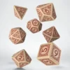 Dice Set - Viking, Beige & Burgundy