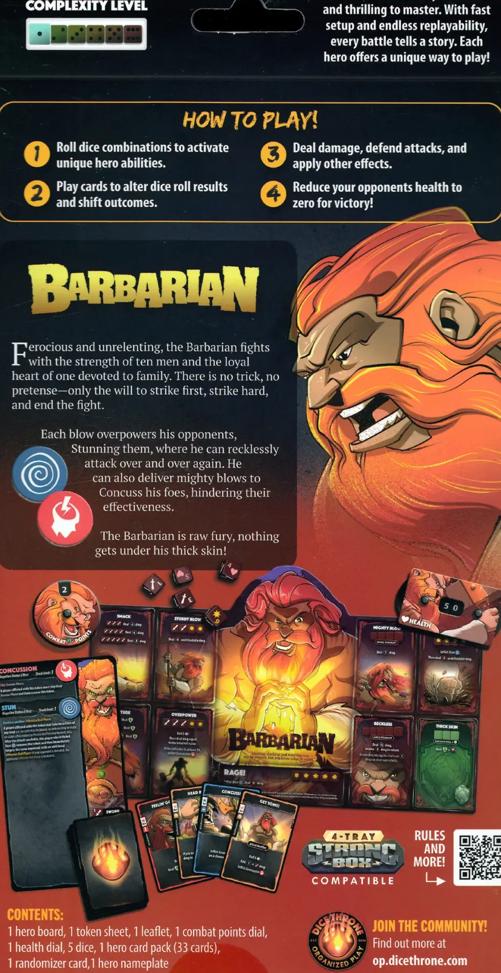 Dice Throne: Barbarian Hero Pack