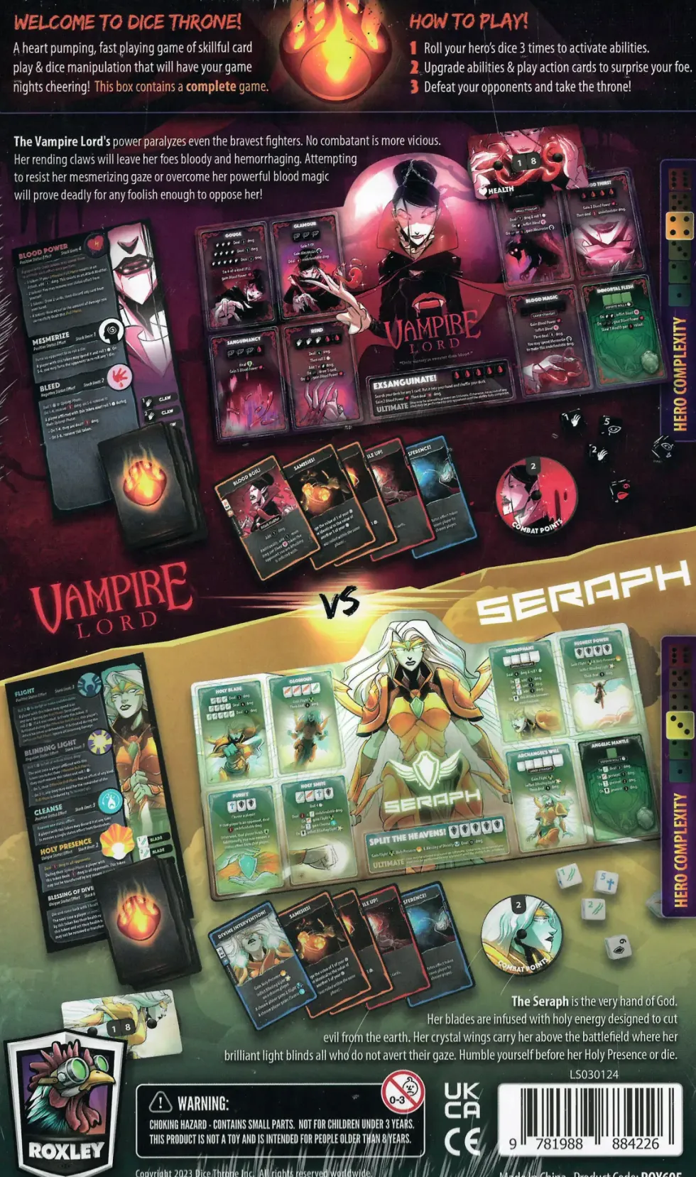 Dice Throne: Seraph vs Vampire Lord
