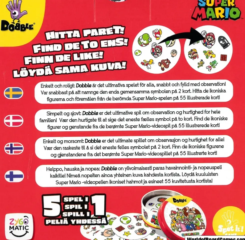 Dobble Super Mario (SVE)
