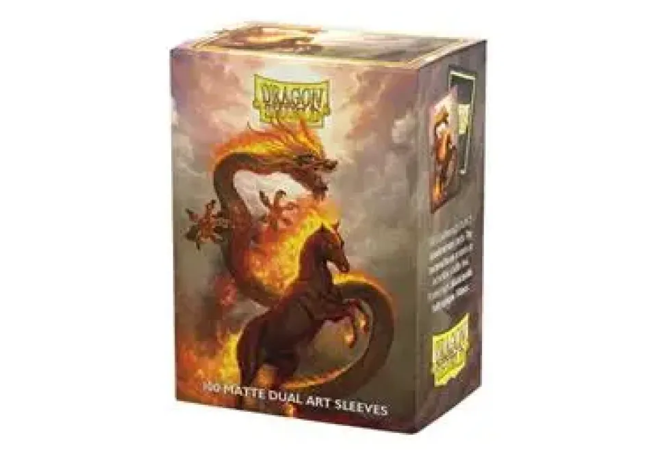 Dragon Shield: Matte Fire Horse 2026 Dual Art (63 x 88 mm) - 100 st