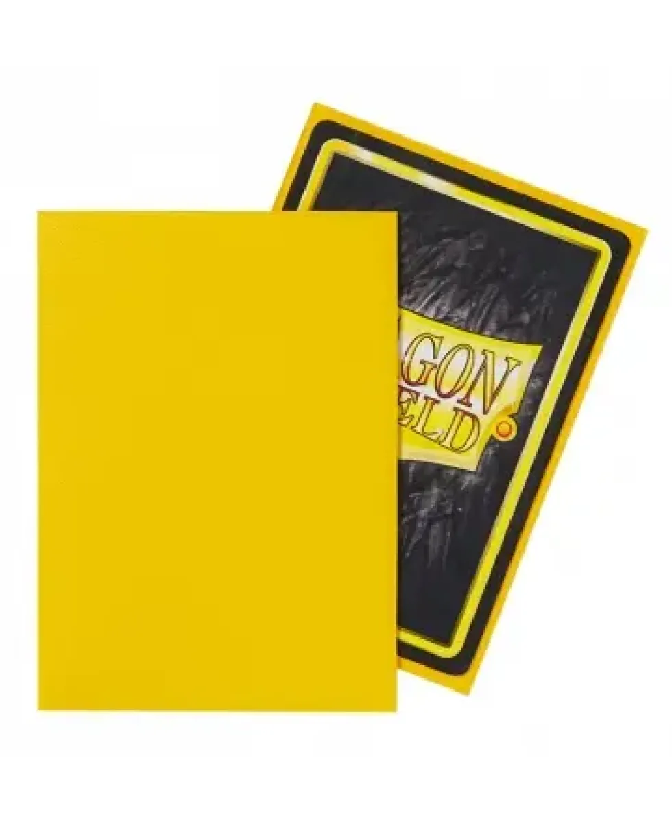 Dragon Shield: Matte Yellow (63 x 88 mm) - 100 st