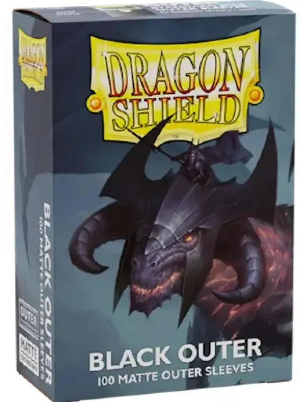 Dragon Shield: Outer Sleeves - Matte Black (63 x 88 mm) - 100 st