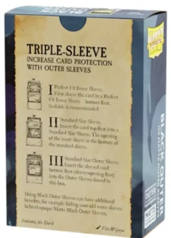 Dragon Shield: Outer Sleeves - Matte Black (63 x 88 mm) - 100 st