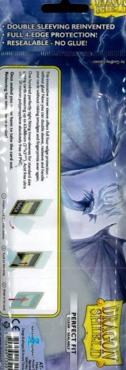 Dragon Shield Sleeves: Perfect Fit Sealable - Clear (100 st)