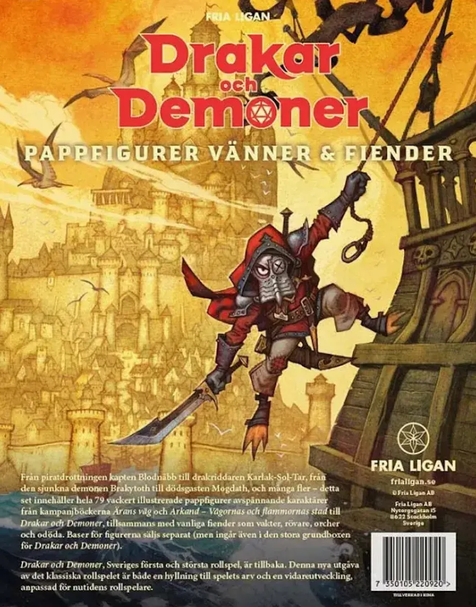 Drakar och Demoner: Pappfigurer - Vänner och Fiender (Exp.)