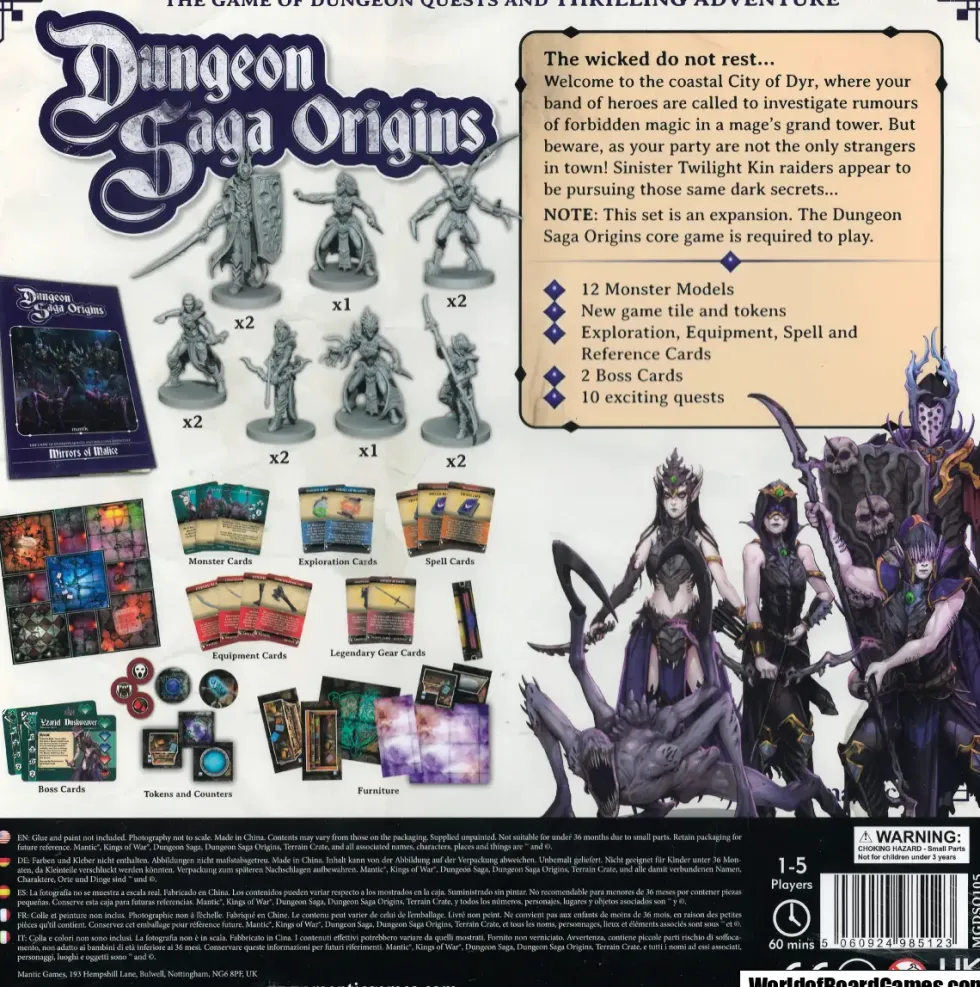 Dungeon Saga Origins: Mirrors of Malice (Exp.)