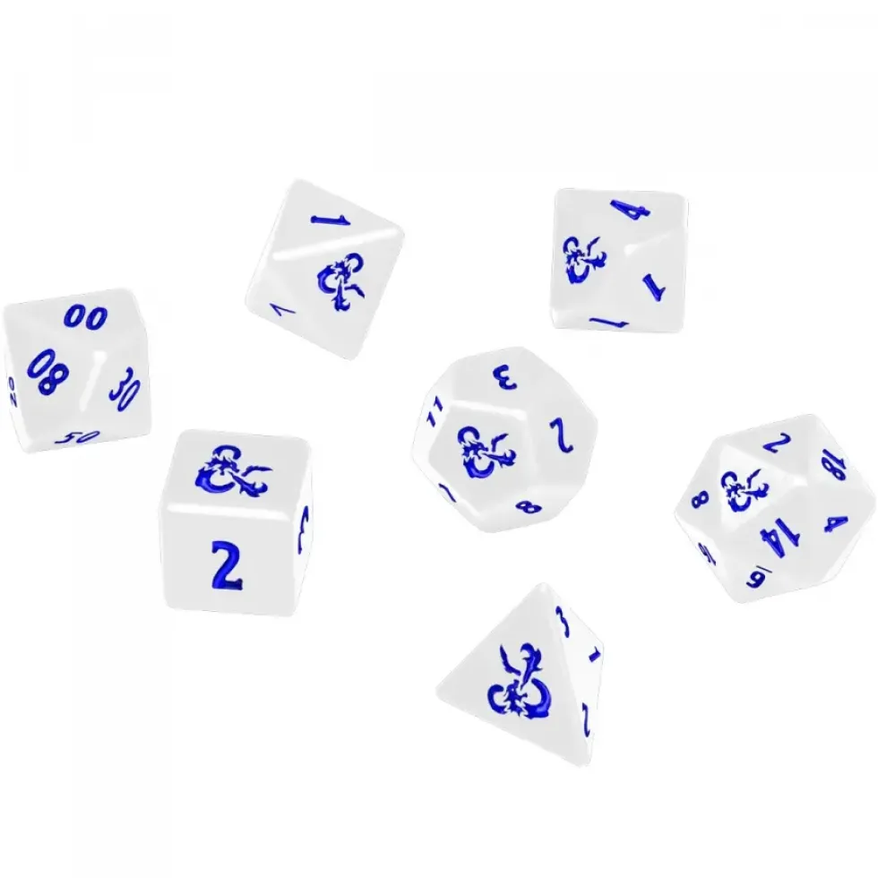 Dungeons & Dragons 5th: Icewind Dale - Heavy Metal RPG Dice Set (7)