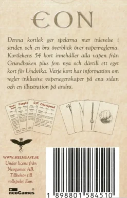 EON IV: Vapenkortlek
