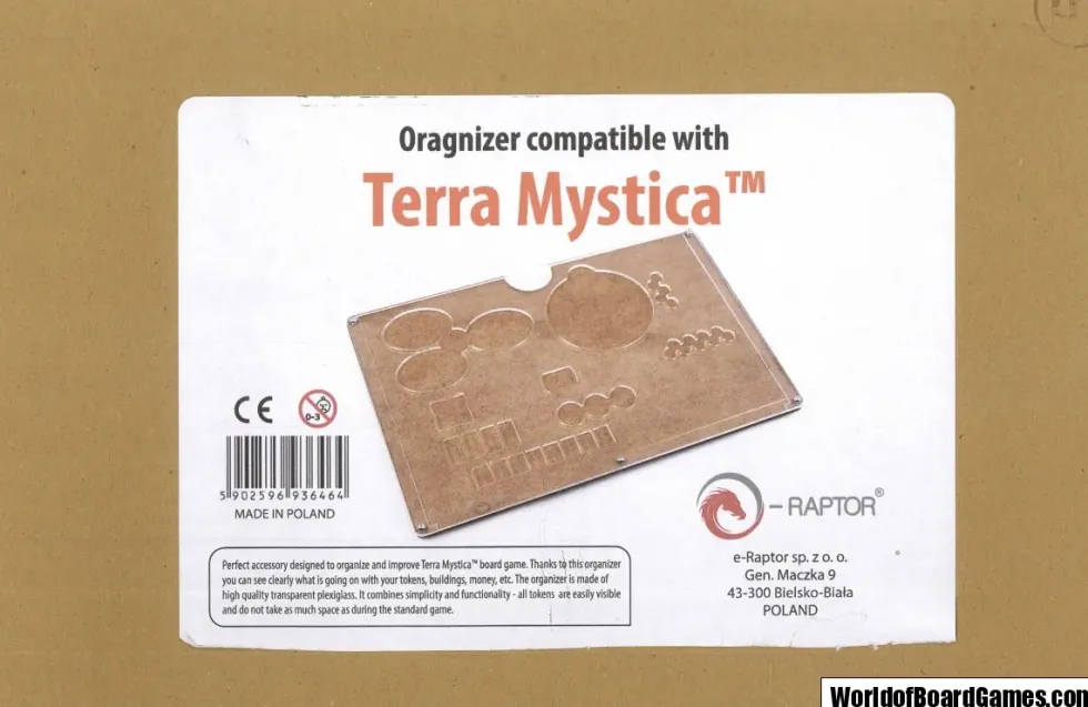 e-Raptor organizer compatible with Terra Mystica
