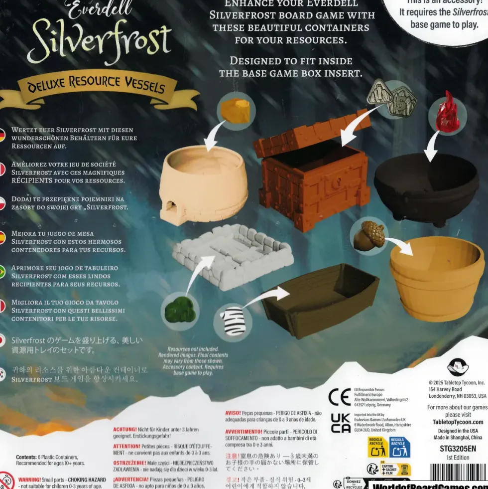 Everdell: Silverfrost - Deluxe Resource Vessels (Exp.)
