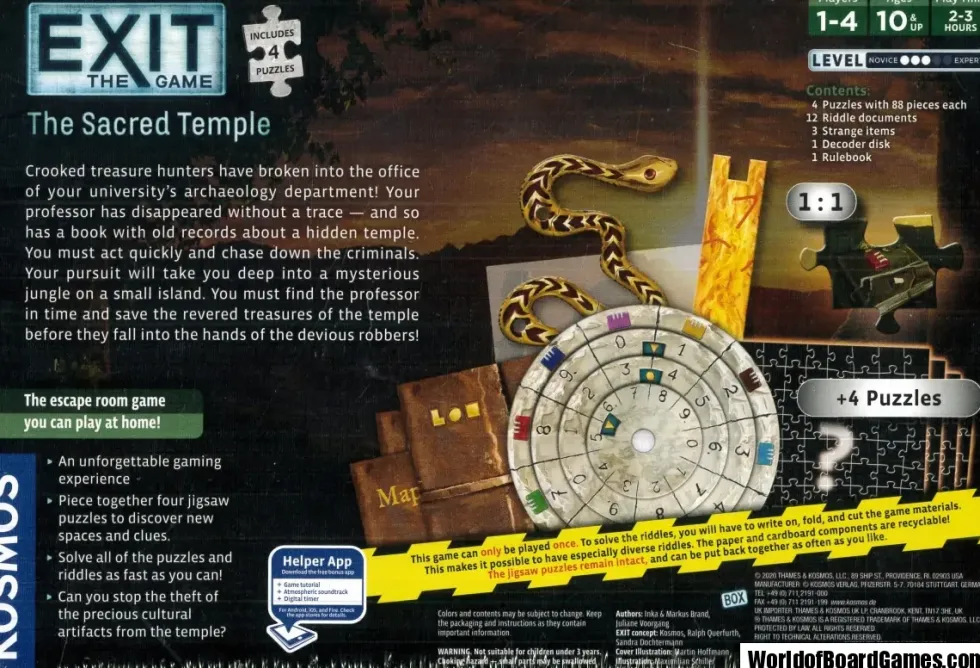 Exit: The Game + Puzzle - The Sacred Temple