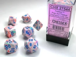 Festive - Pop Art/Blue - Dice set