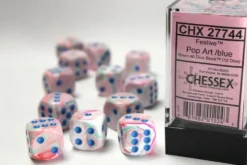 Festive - Pop Art/Blue - d6, 12 st (16 mm, prickar)