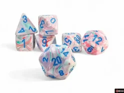 Festive - Pop Art/Blue Mega-hedral Dice Set
