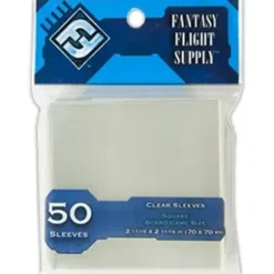 FFG Sleeve: Ljusblå - square (70 x 70 mm) - 50 st