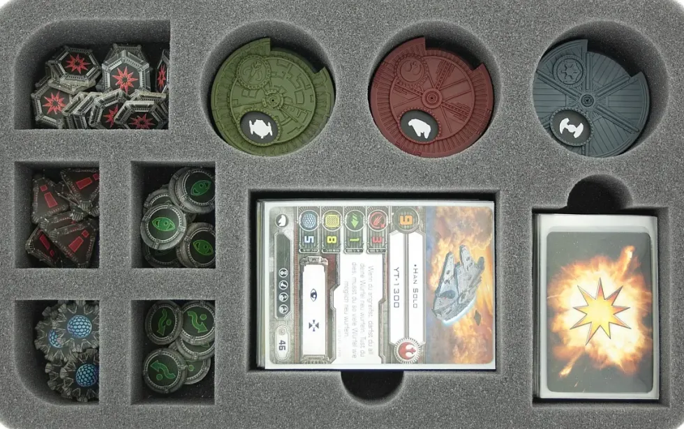 Foam Tray for Star Wars X-WING Dials, Token and Accessories