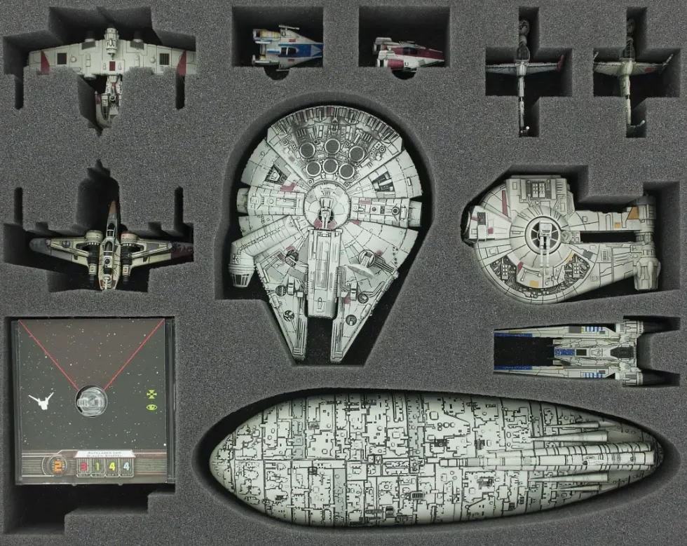 Foam Tray for Star Wars X-WING Falcon, YT-2400, U-Wing, Rebel Transport