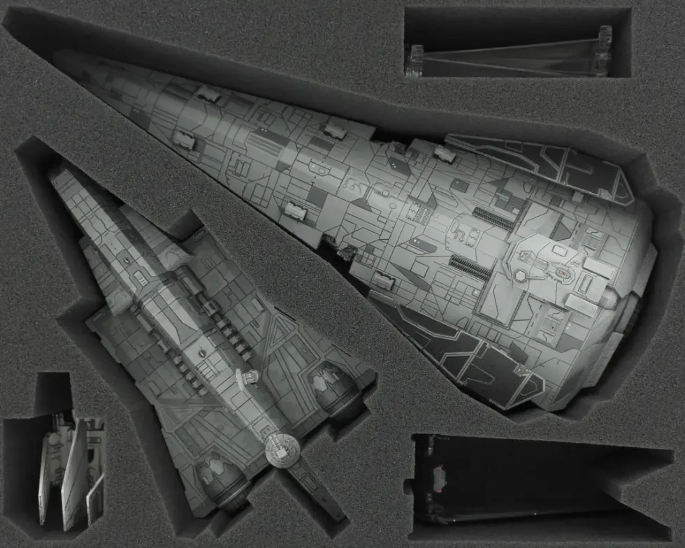 Foam Tray for Star Wars X-WING Imperial Raider, Imperial Assault Carrier, Lambda-class Shuttle and Upsilon-class Shuttle