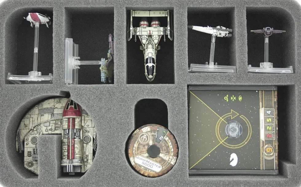 Foam Tray for Star Wars X-WING Punishing One, 5 Ships and Accessories