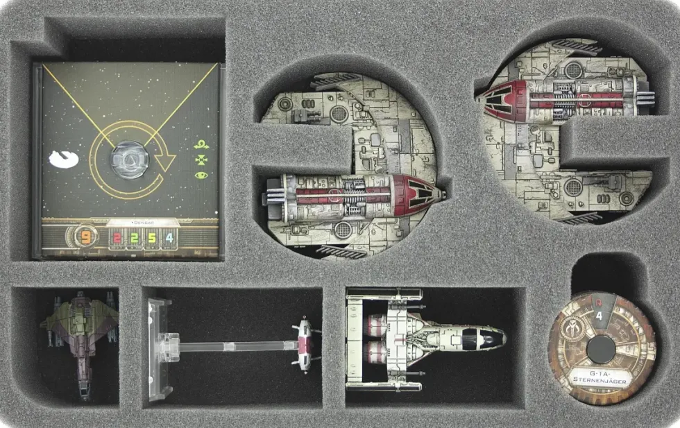 Foam Tray for Star Wars X-WING 2 x Punishing One, 3 Ships and Accessories