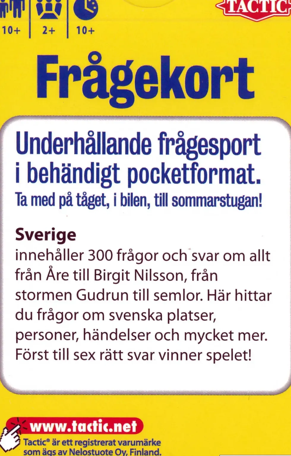 Frågekort: Sverige