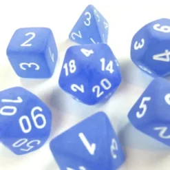Frosted - Blue/White - Dice set