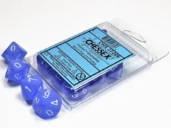 Frosted - Blue/White - d10, 10 st