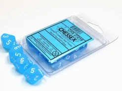 Frosted - Caribbean Blue/White - d10, 10 st
