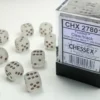 Frosted - Clear/Black - d6, 36 st (12 mm, prickar)