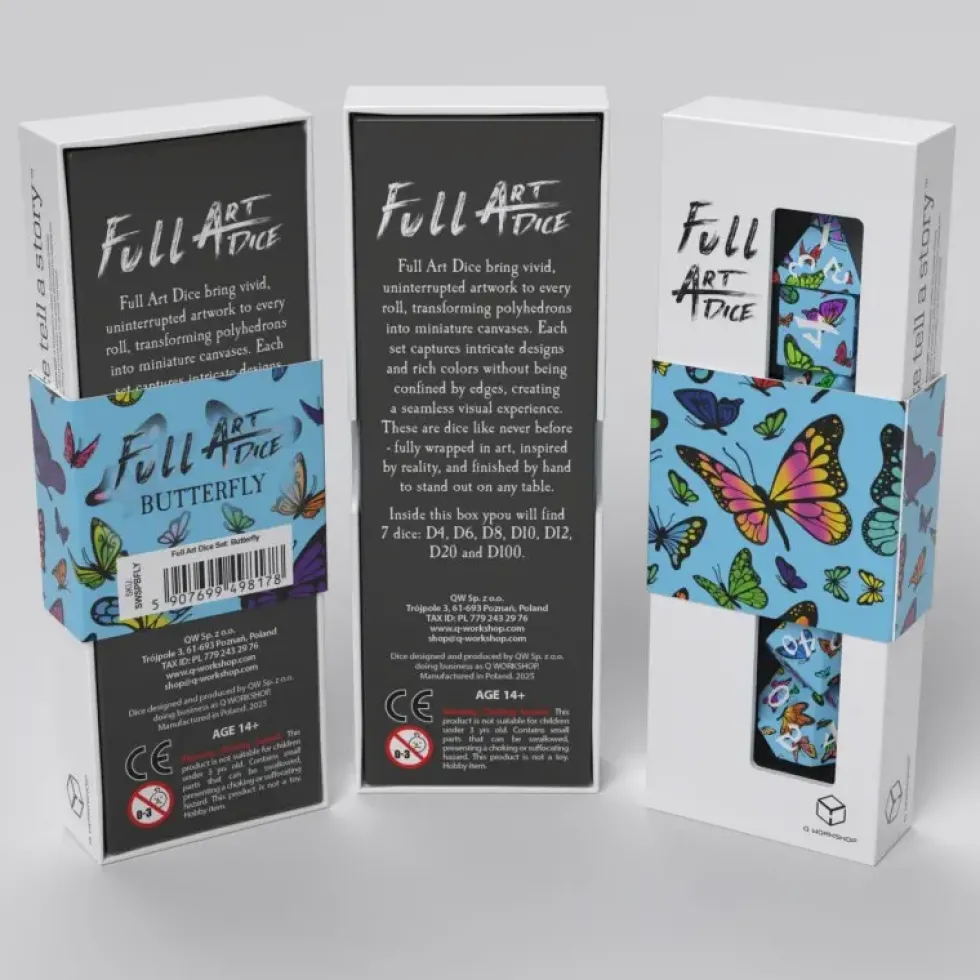 Full Art Dice Set: Butterfly