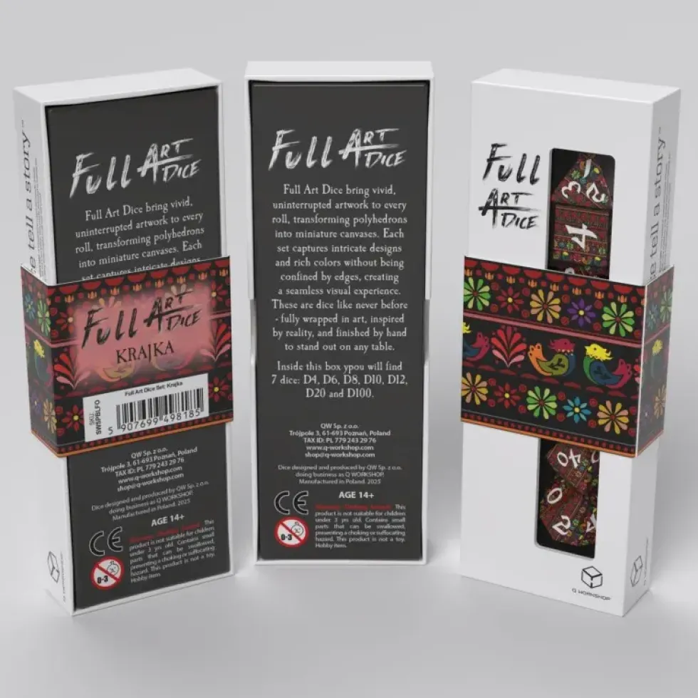 Full Art Dice Set: Krajka