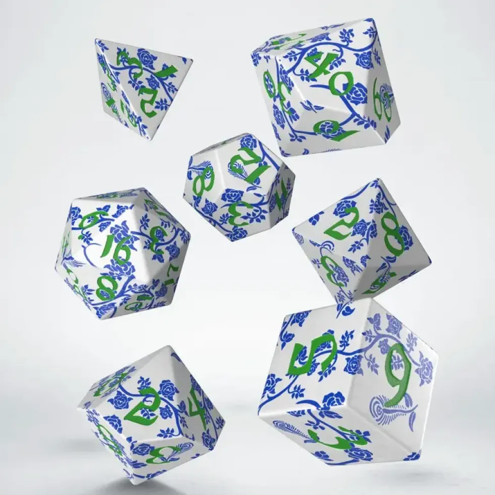 Full Art Dice Set: Porcelain