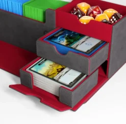 Gamegenic: CARDS’ LAIR PRO 1000+ CONVERTIBLE - Gray/Red
