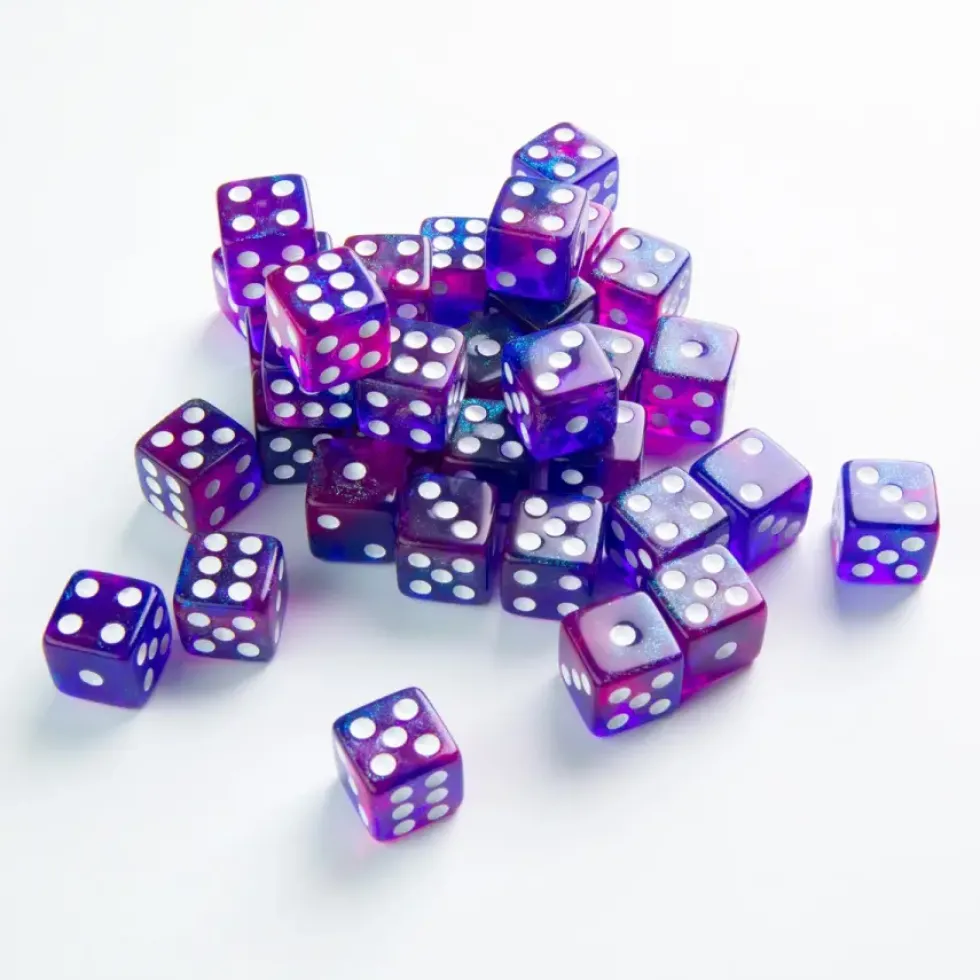 Gamegenic: Galaxy Series - Nebula - d6, 36 stycken (12 mm, prickar)