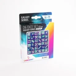 Gamegenic: Galaxy Series - Neptune - d6, 36 stycken (12 mm, prickar)