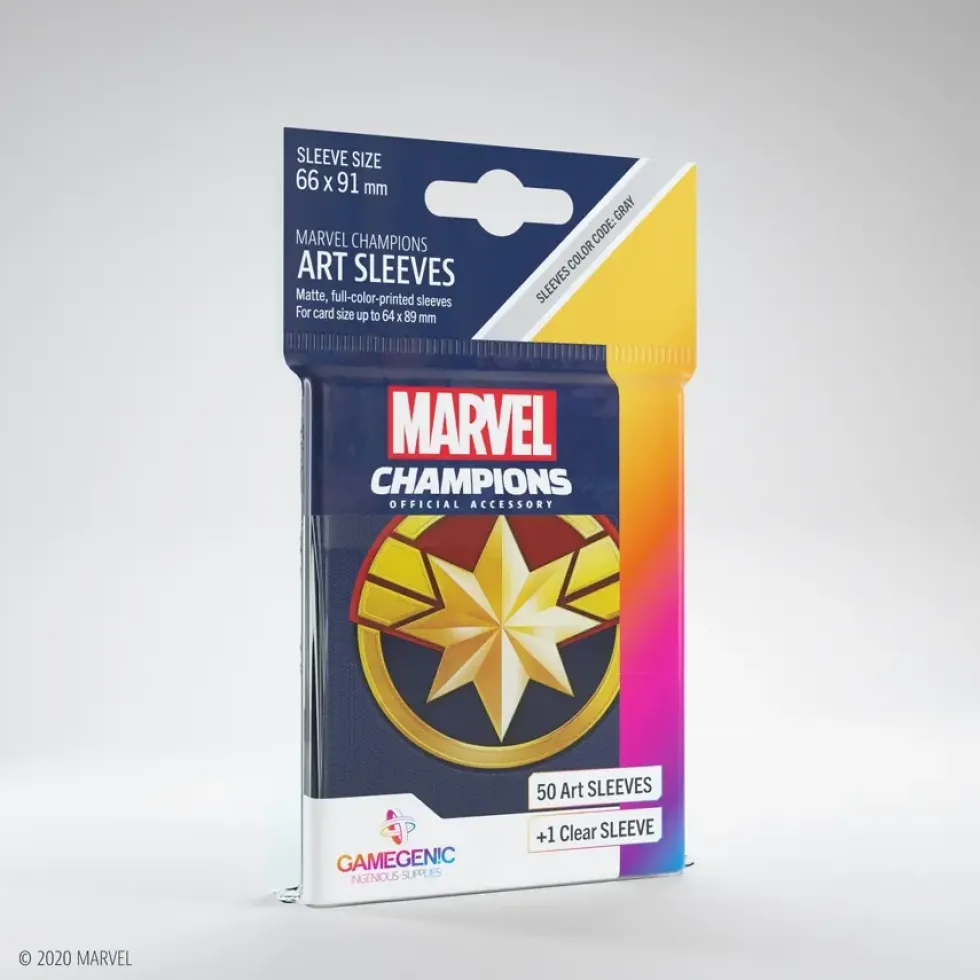 GameGenic: Marvel Champions Art Sleeves - Captain Marvel
