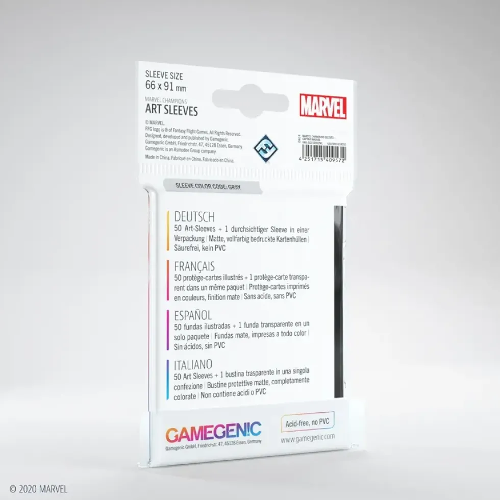GameGenic: Marvel Champions Art Sleeves - Captain Marvel