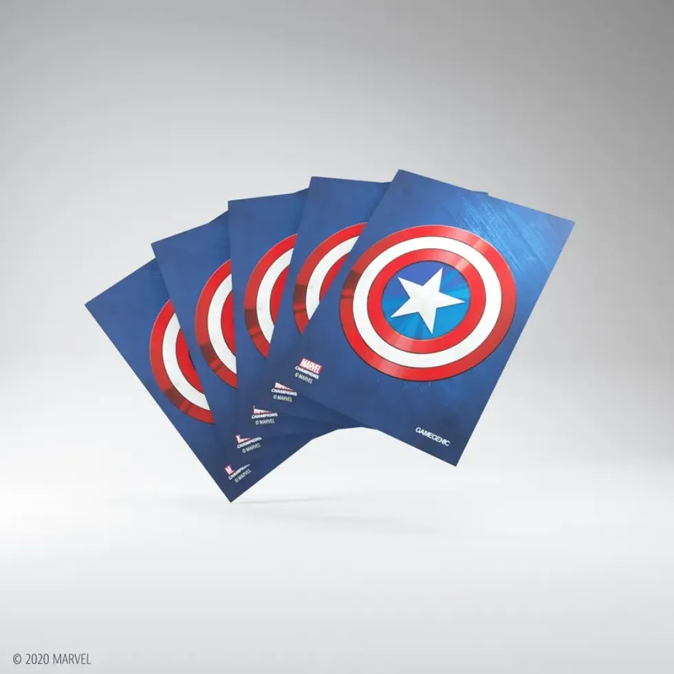 GameGenic: Marvel Champions Art Sleeves - Captain America
