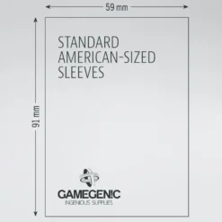 GameGenic: MATTE Board Game Sleeves - Standard American (59 x 91 mm) - 50 st