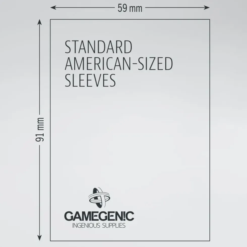 GameGenic: MATTE Board Game Sleeves - Standard American (59 x 91 mm) - 50 st
