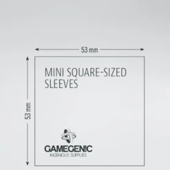 GameGenic: MATTE Board Game Sleeves - Mini Square (53 x 53 mm) - 50 st