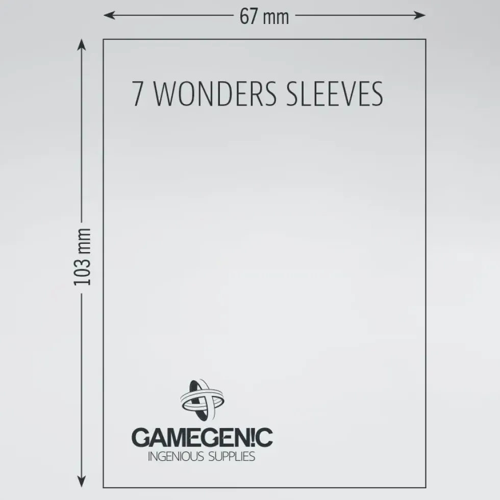 GameGenic: MATTE Board Game Sleeves - 7 Wonders (67 x 103 mm) - 80 st