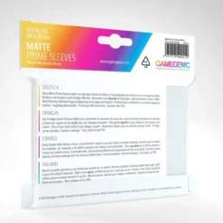 GameGenic: MATTE Prime Sleeves - White (66 x 91 mm) - 100 st
