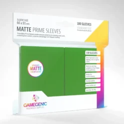 GameGenic: MATTE Prime Sleeves - Green (66 x 91 mm) - 100 st