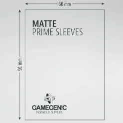 GameGenic: MATTE Prime Sleeves - Red (66 x 91 mm) - 100 st