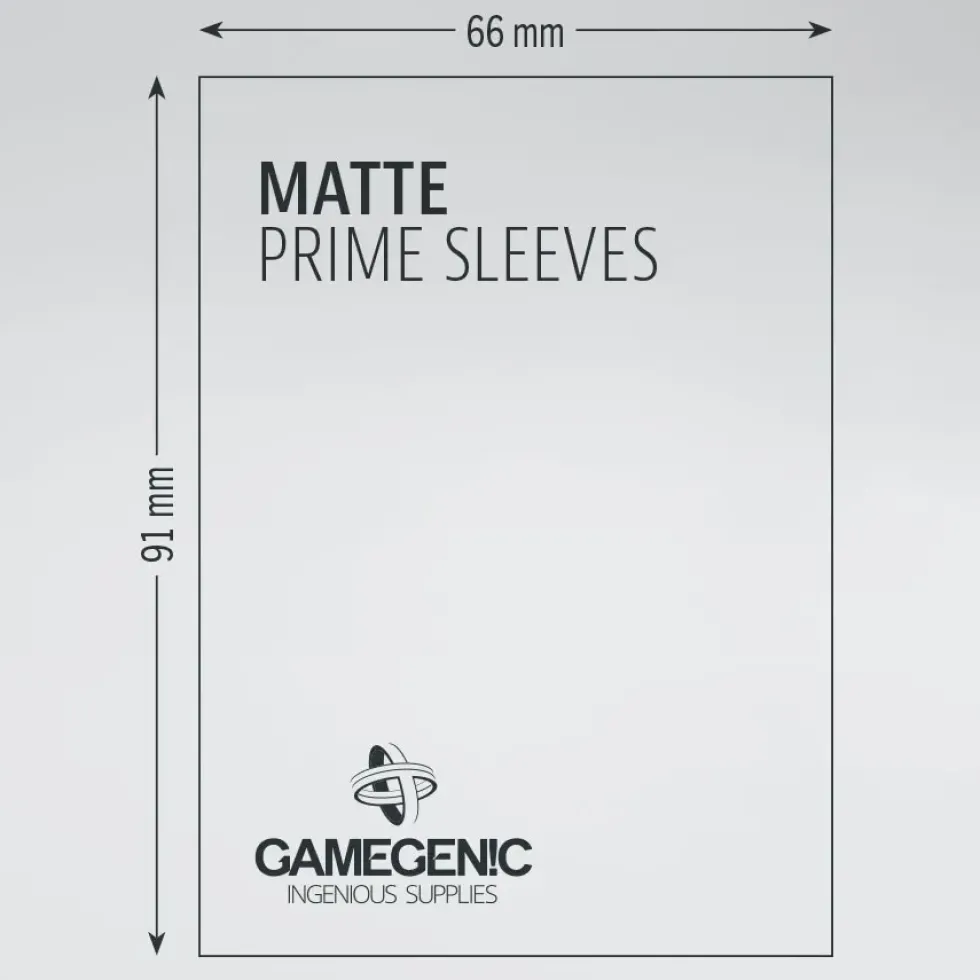 GameGenic: MATTE Prime Sleeves - Red (66 x 91 mm) - 100 st