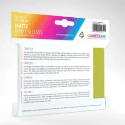GameGenic: MATTE Prime Sleeves - Lime (66 x 91 mm) - 100 st