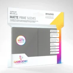GameGenic: MATTE Prime Sleeves - Dark Gray (66 x 91 mm) - 100 st
