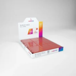 GameGenic: 18-Pocket Pages DISPLAY - Red (Side-Loading) 50st